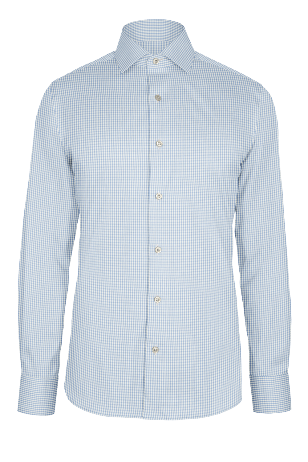 Light Blue Check Twill